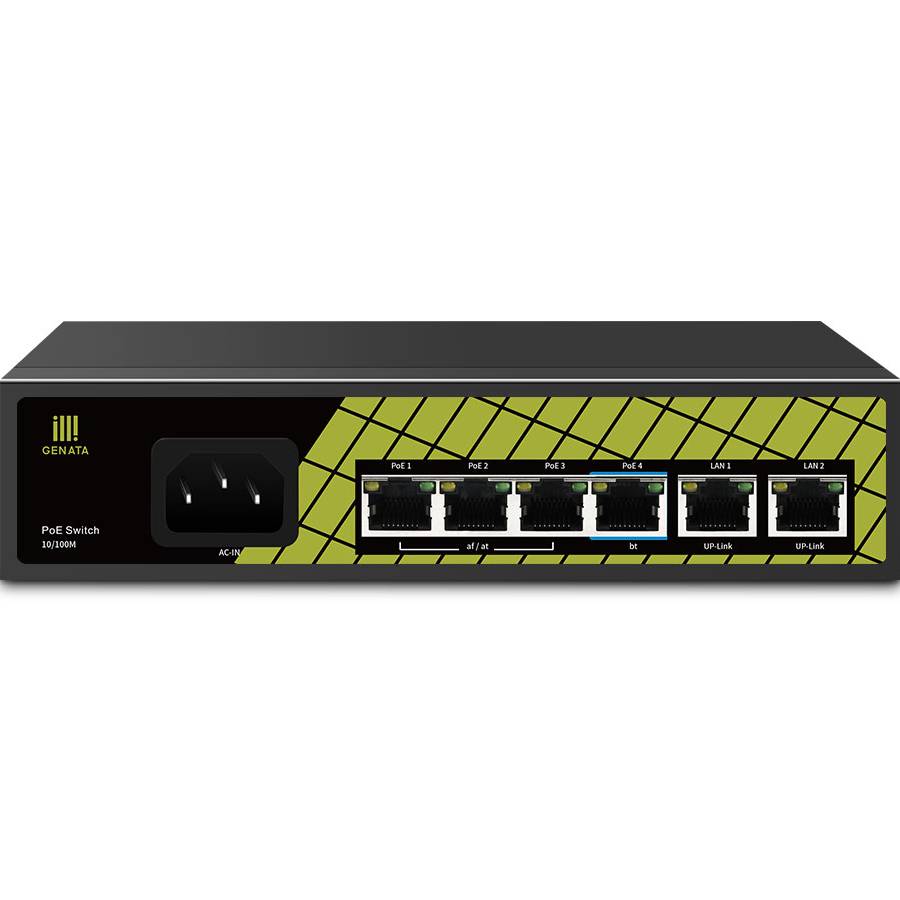 4 Port POE Switch + 2 Up-Link
