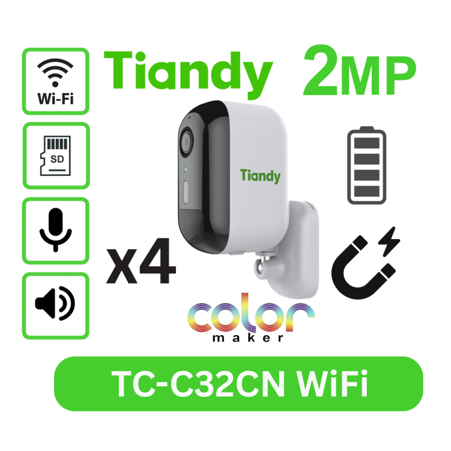 2MP Battery Wifi Magnetic Color MakerTC-C32CN 3+1